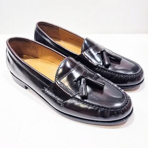 Cole Haan Pinch Tassel Loafers Mens 13D Cordovan Burgundy Leather Dress Shoes